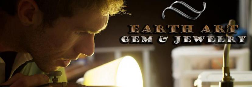 Earth art gem and jewelry top